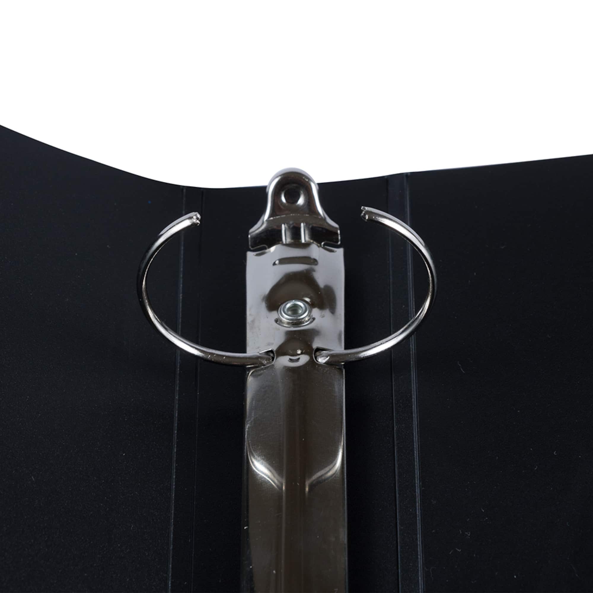 JAM Paper Black Portfolio with Elastic Closure